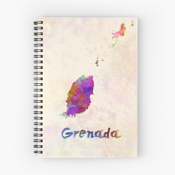 Item preview, grenada watercolor map  designed and sold by paulrommer.
