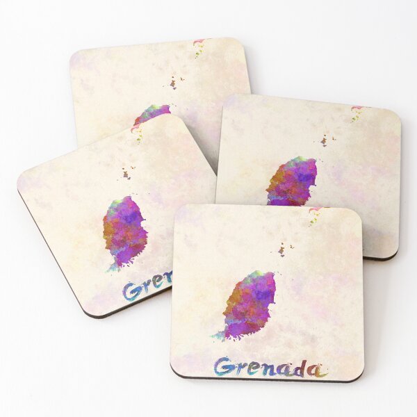 Item preview, grenada watercolor map  designed and sold by paulrommer.