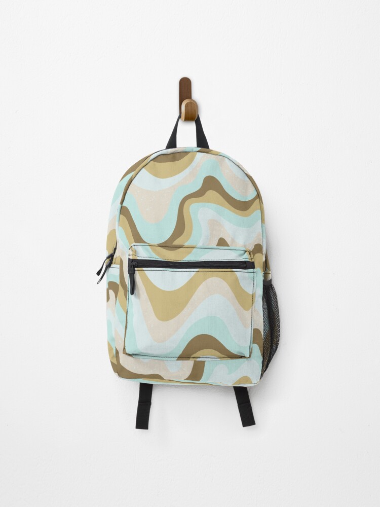 Thumbnail 1 of 3, Backpack, retro waves designed and sold by momilon.