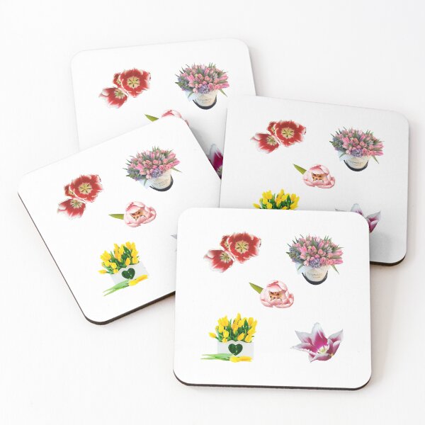 Item preview, Spring flowers tulips sticker pack designed and sold by starseedgems.