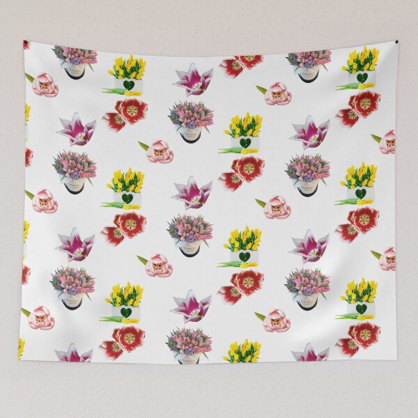 Item preview, Spring flowers tulips sticker pack designed and sold by starseedgems.