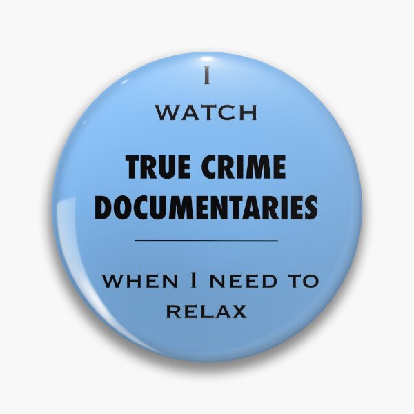 Item preview, I watch true crime - relaxing. Black on colors. designed and sold by CreaKat.