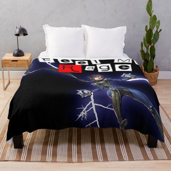 Artikelvorschau, Makoto Niijima Queen Persona 5 Fühle meine Wut Zitat T-Shirt entworfen und verkauft von gamerzemporium.