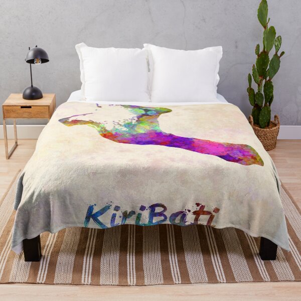 Item preview, kiribati watercolor map designed and sold by paulrommer.