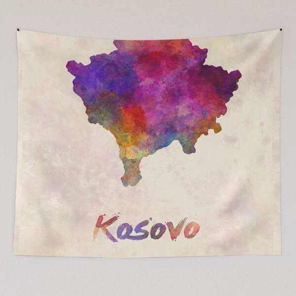 Item preview,  kosovo watercolor map  designed and sold by paulrommer.