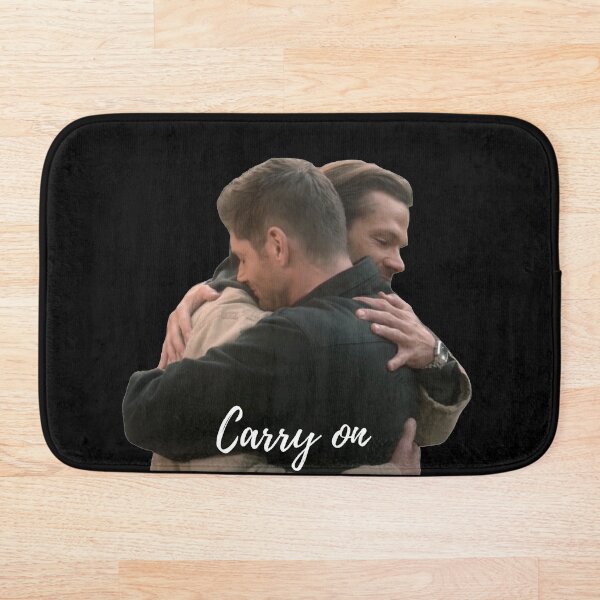 carry on sam and dean last hug scene in heaven supernatural finale Bath Mat