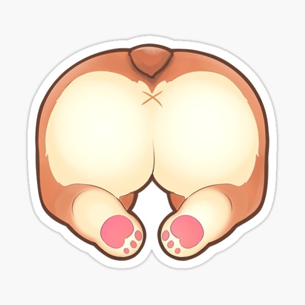 Corgi Butt Sticker