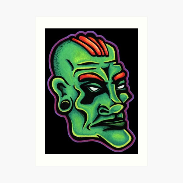 Dwayne - Die Cut Version Art Print