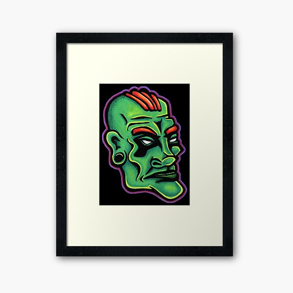 Dwayne - Die Cut Version Framed Art Print