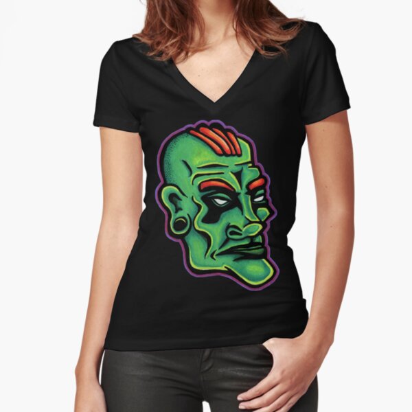 Dwayne - Die Cut Version Fitted V-Neck T-Shirt