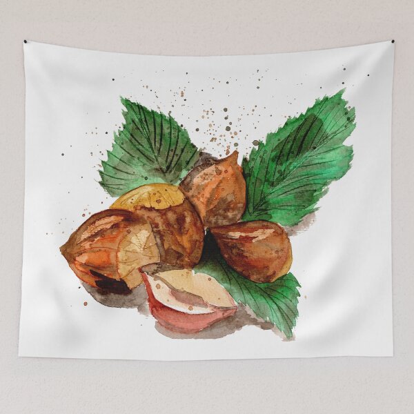 Item preview, Hazelnuts Watercolor designed and sold by Sebastian Grafmann.