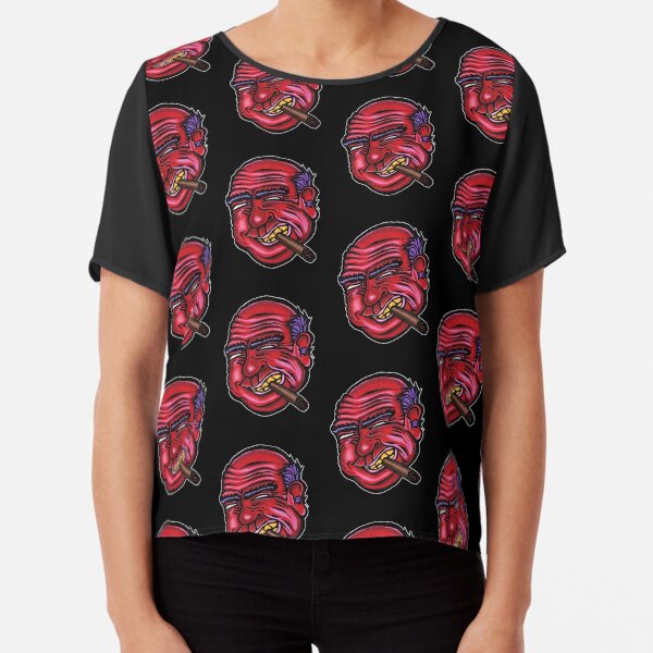 Frank - Die Cut Version Chiffon Top