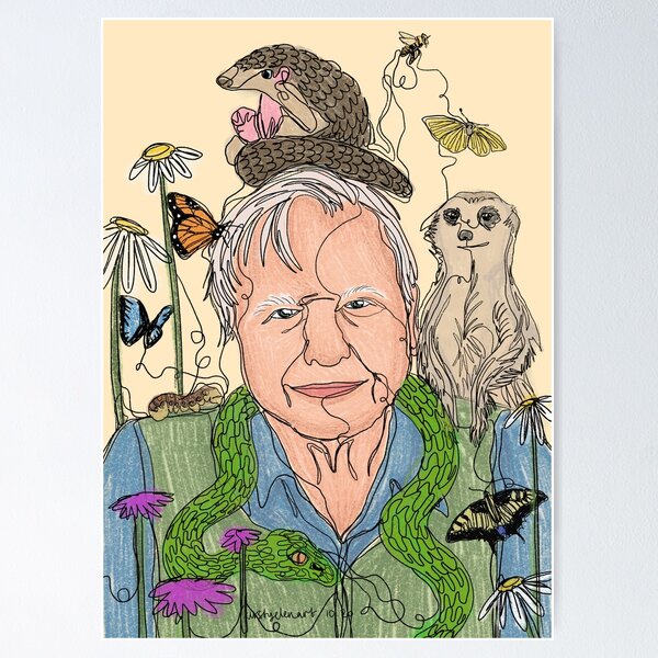 Item preview, David Attenborough and Friends designed and sold by kirstyelen.