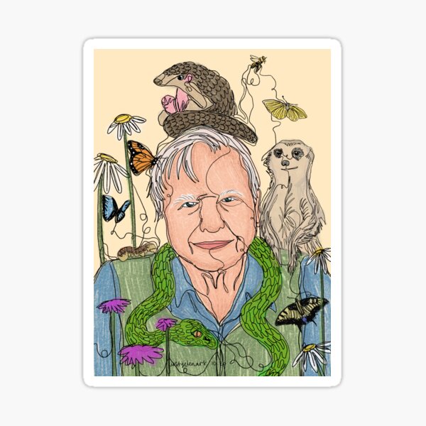 Item preview, David Attenborough and Friends designed and sold by kirstyelen.