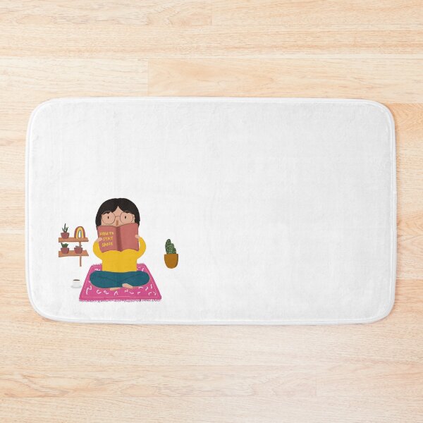 Item preview, Nerd girl reading a book cartoon style design designed and sold by Adyayonas.