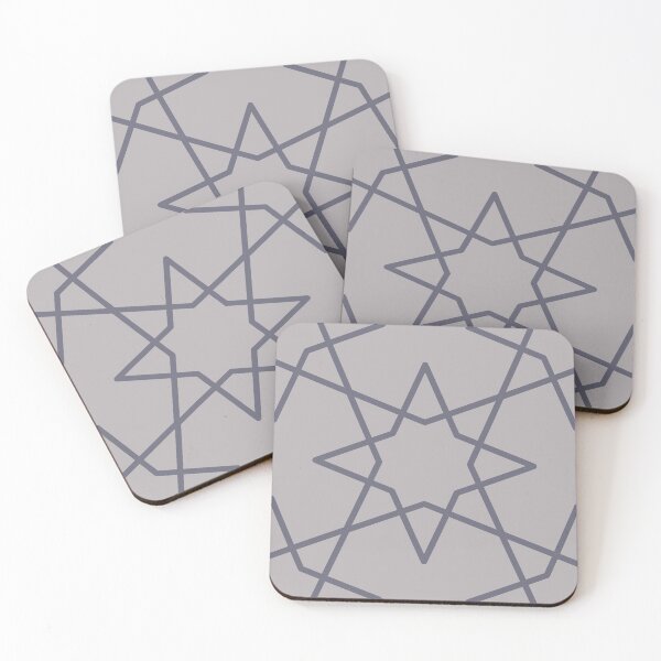 Item preview, Geometric Pattern: Octagram: Argent designed and sold by Red Wolf.