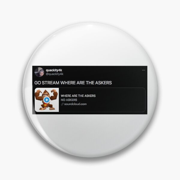 Item preview, Quackity tweets go stream Where are the askers - Dark mode designed and sold by Neptunebabe.