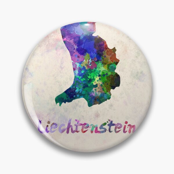 Item preview, liechtenstein watercolor map  designed and sold by paulrommer.