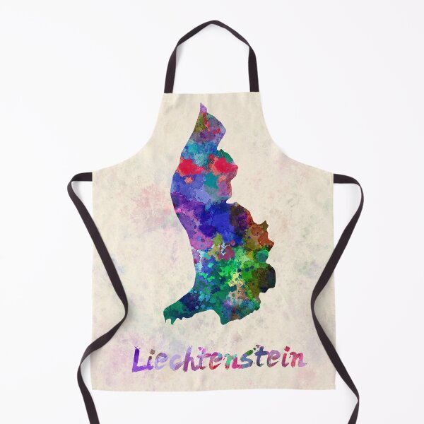 Item preview, liechtenstein watercolor map  designed and sold by paulrommer.