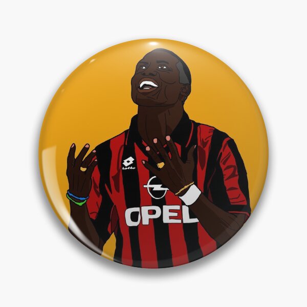 Item preview, Retrato de George Weah AC Milan designed and sold by TheSportsDraw.