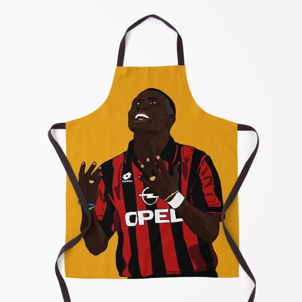Item preview, George Weah AC Milan Portrait designed and sold by TheSportsDraw.