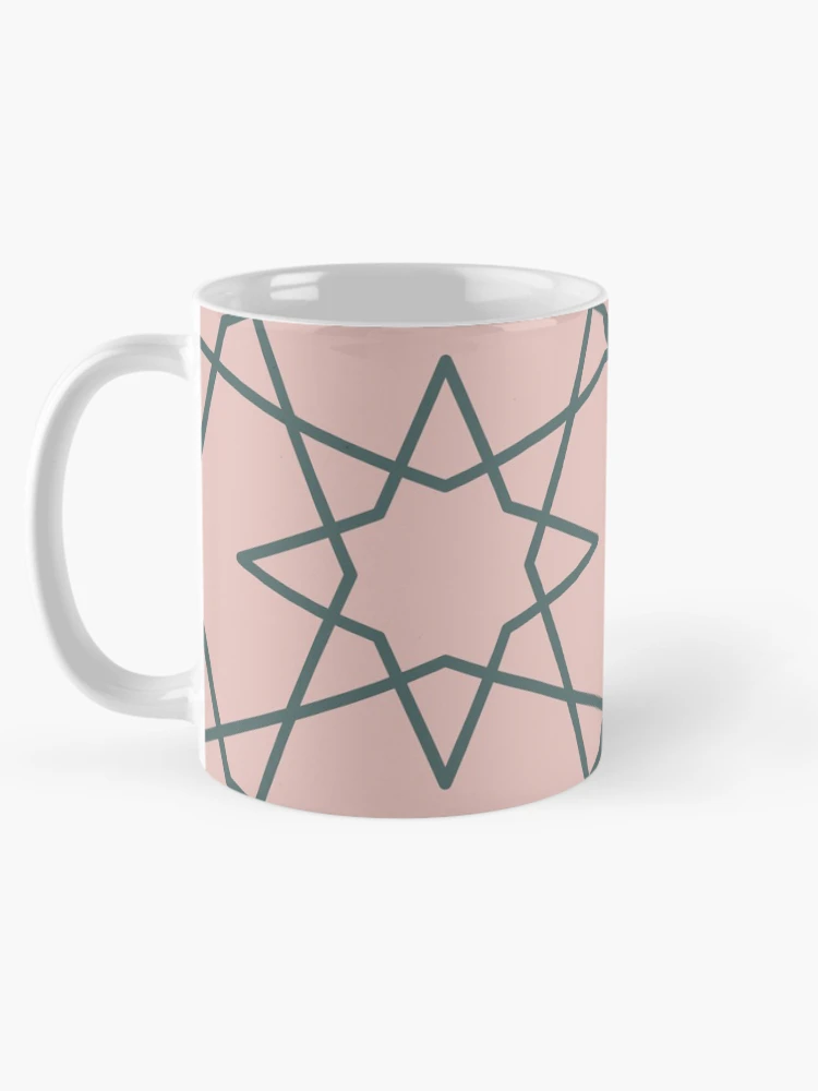 Thumbnail 5 of 6, Coffee Mug, Geometric Pattern: Octagram: Roma designed and sold by Red Wolf.