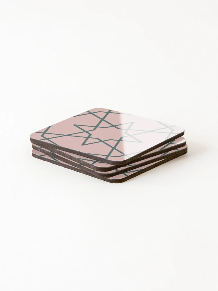 Thumbnail 4 of 5, Coasters (Set of 4), Geometric Pattern: Octagram: Roma designed and sold by Red Wolf.