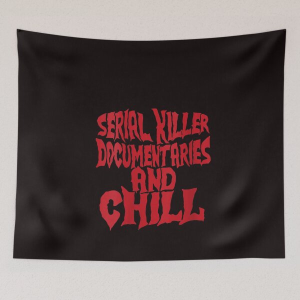 Item preview, Womens Serial Killer Documentaries And Chill Funny Gift V Neck T Shirt designed and sold by Florianst.