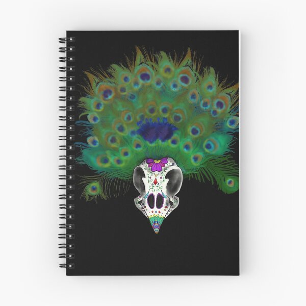 Item preview, Peacock Calavera designed and sold by hellthirteen.