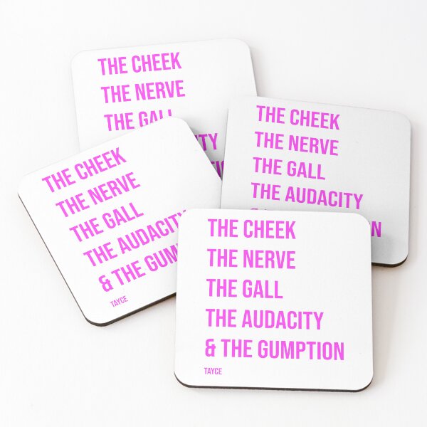 Item preview, The Cheek The Nerve - Pink designed and sold by nickface.