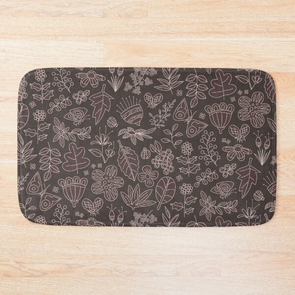 Item preview, Garden Scatter - Taupe (floral pattern) designed and sold by PaisleyMcNoodle.