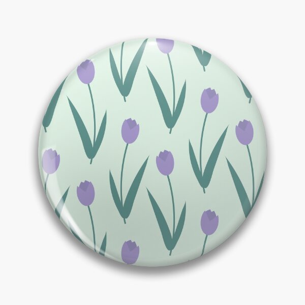 Artikelvorschau, Nahtloses Muster der violetten Tulpen auf einem hellgrünen Hintergrund. entworfen und verkauft von Victoria Riabov.