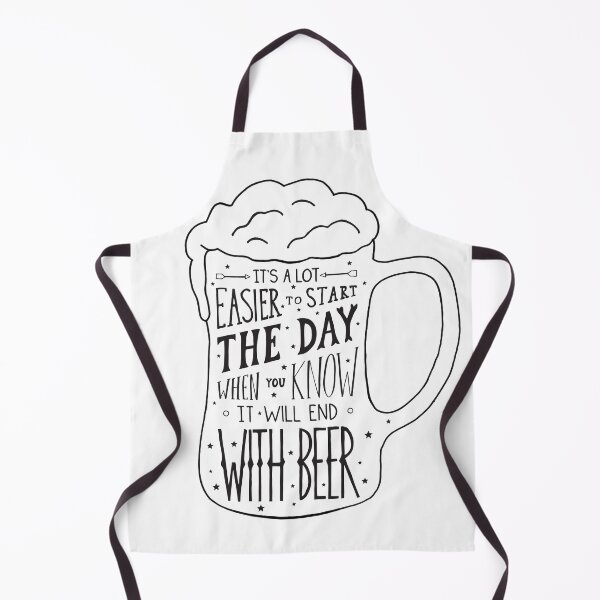Item preview, Funny Beer Quote - Easier to start the day knowing it will end with beer  designed and sold by ellahawkins1.