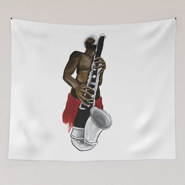 Item preview, Bass clarinet player designed and sold by Capriceteria.