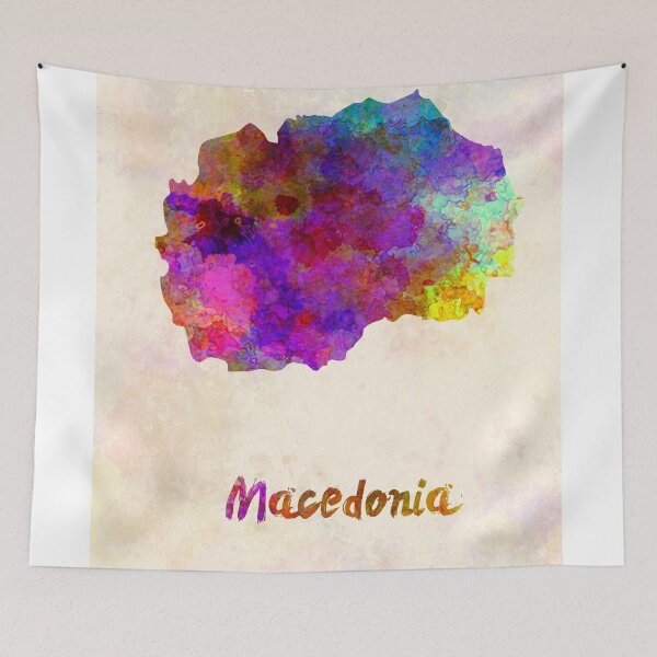 Item preview, macedonia watercolor map  designed and sold by paulrommer.
