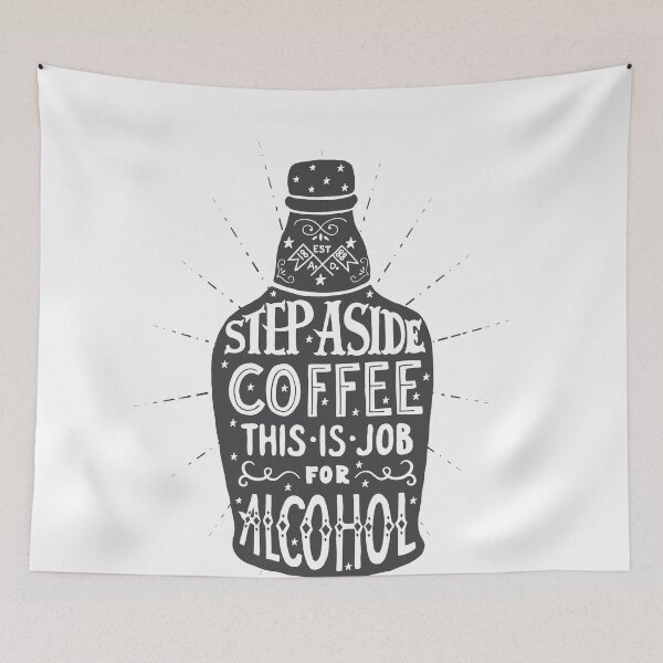 Aperçu de l'œuvre Funny Beer Quote - Step Side coffee, c'est un travail pour l'alcool créée et vendue par ellahawkins1.