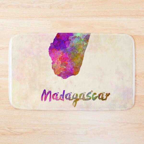 Item preview, madagascar watercolor map  designed and sold by paulrommer.