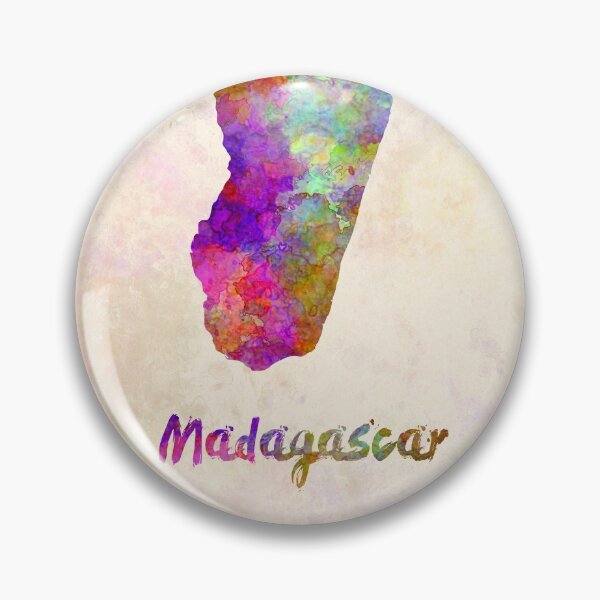 Item preview, madagascar watercolor map  designed and sold by paulrommer.