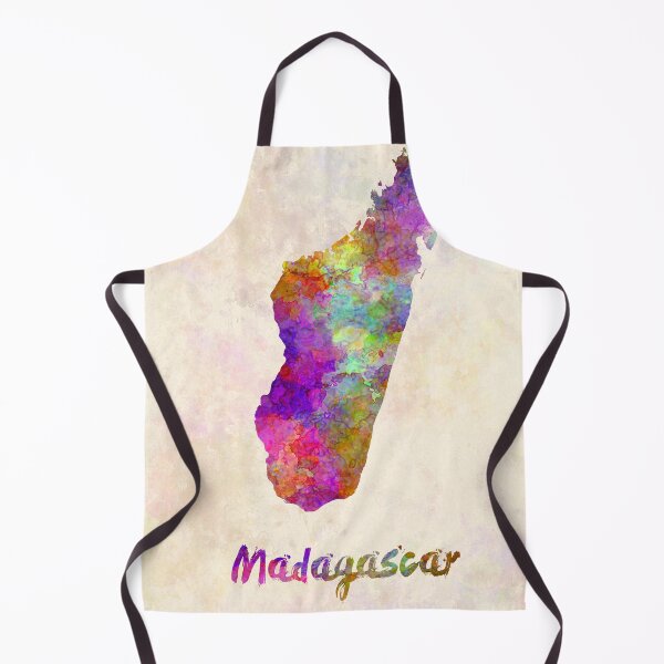 Item preview, madagascar watercolor map designed and sold by paulrommer.