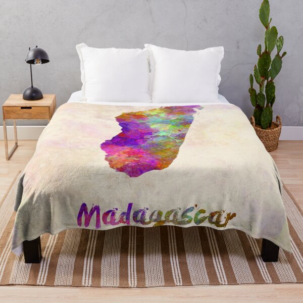 Item preview, madagascar watercolor map  designed and sold by paulrommer.