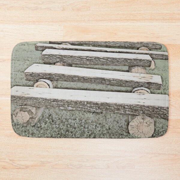 Item preview, Benches in The Park Inkwash designed and sold by Billgreen54.