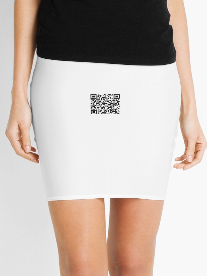 Holographic skirt qr code hotsell