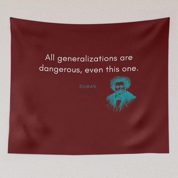 Item preview, Alexandre Dumas Quote designed and sold by DarioNelaj.
