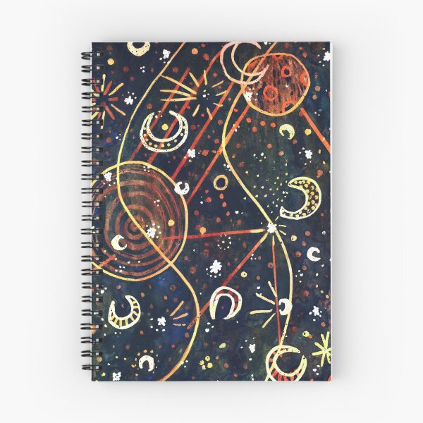 Item preview, cosmic watercolor painting designed and sold by rysunki-malunki.