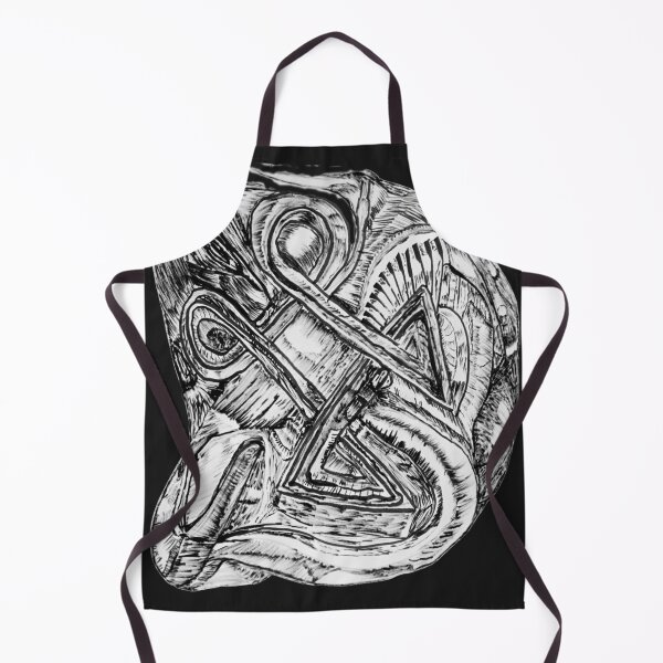 Item preview, black and white brush pen drawing designed and sold by asharpriest.