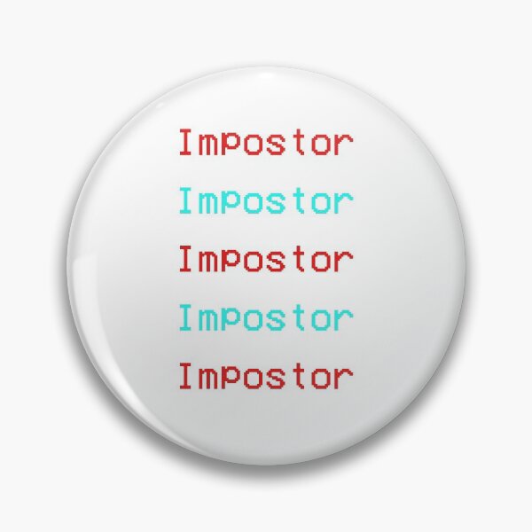 Item preview, Impostor Videogame Stickers Set Cyan Red designed and sold by stickertopic.