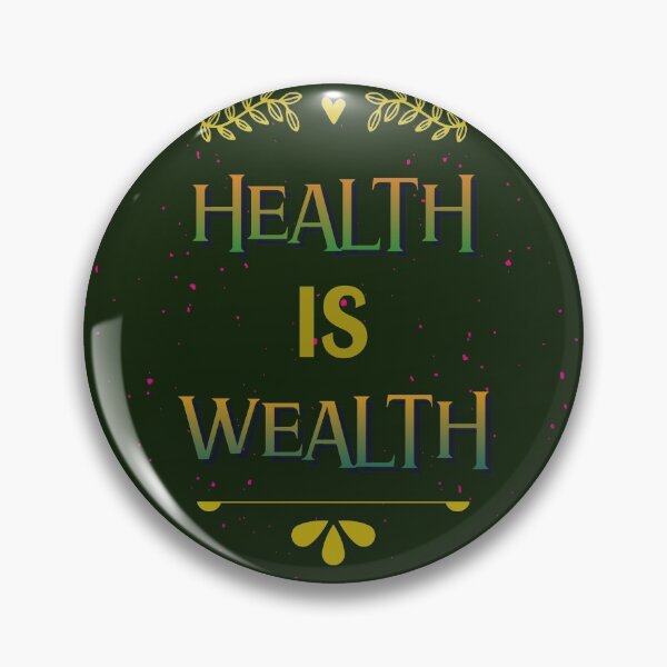 Item preview, Health is Wealth designed and sold by Ayurveda Fun Store.