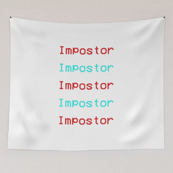Item preview, Impostor Videogame Stickers Set Cyan Red designed and sold by stickertopic.