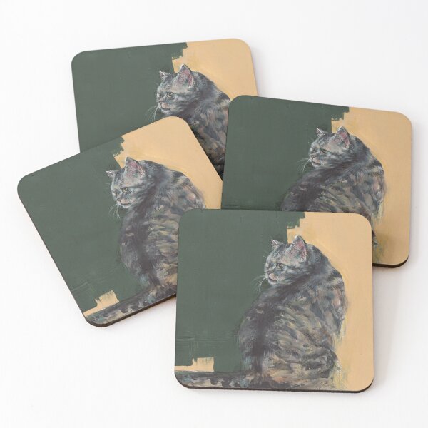 Item preview, Expressive british shorthair cat portrait designed and sold by Daria Berndt.