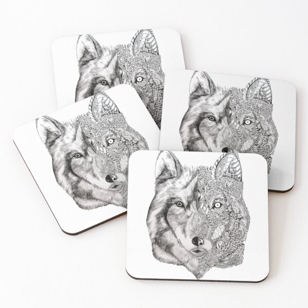 Item preview, 'The Wolf' artwork designed and sold by Claire Brandt.